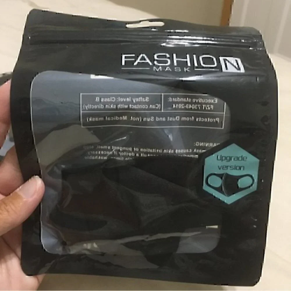 Black face masks